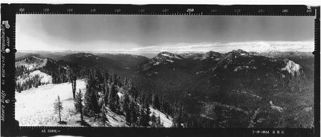 Miners Ridge Lookout panoramic 7-19-1934 (SW)