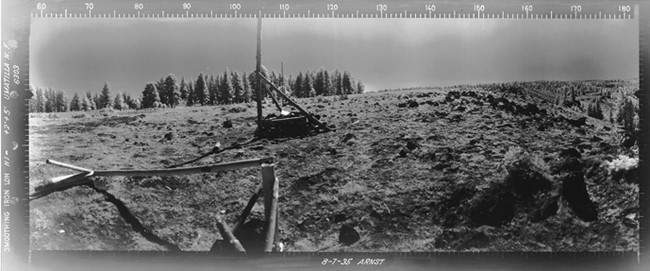 Smoothing Iron Ridge Lookout panoramic 8-7-1935 (SE)