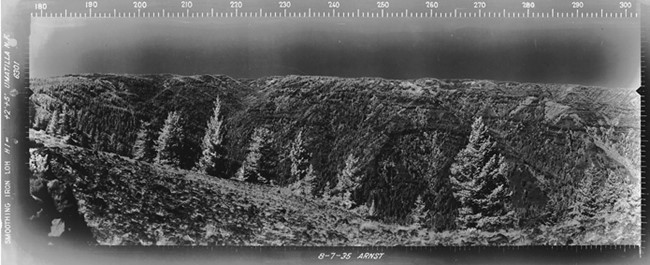 Smoothing Iron Ridge Lookout panoramic 8-7-1935 (SW)