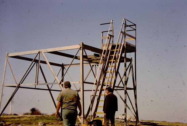 Cab removed for relocation - Circa 1975