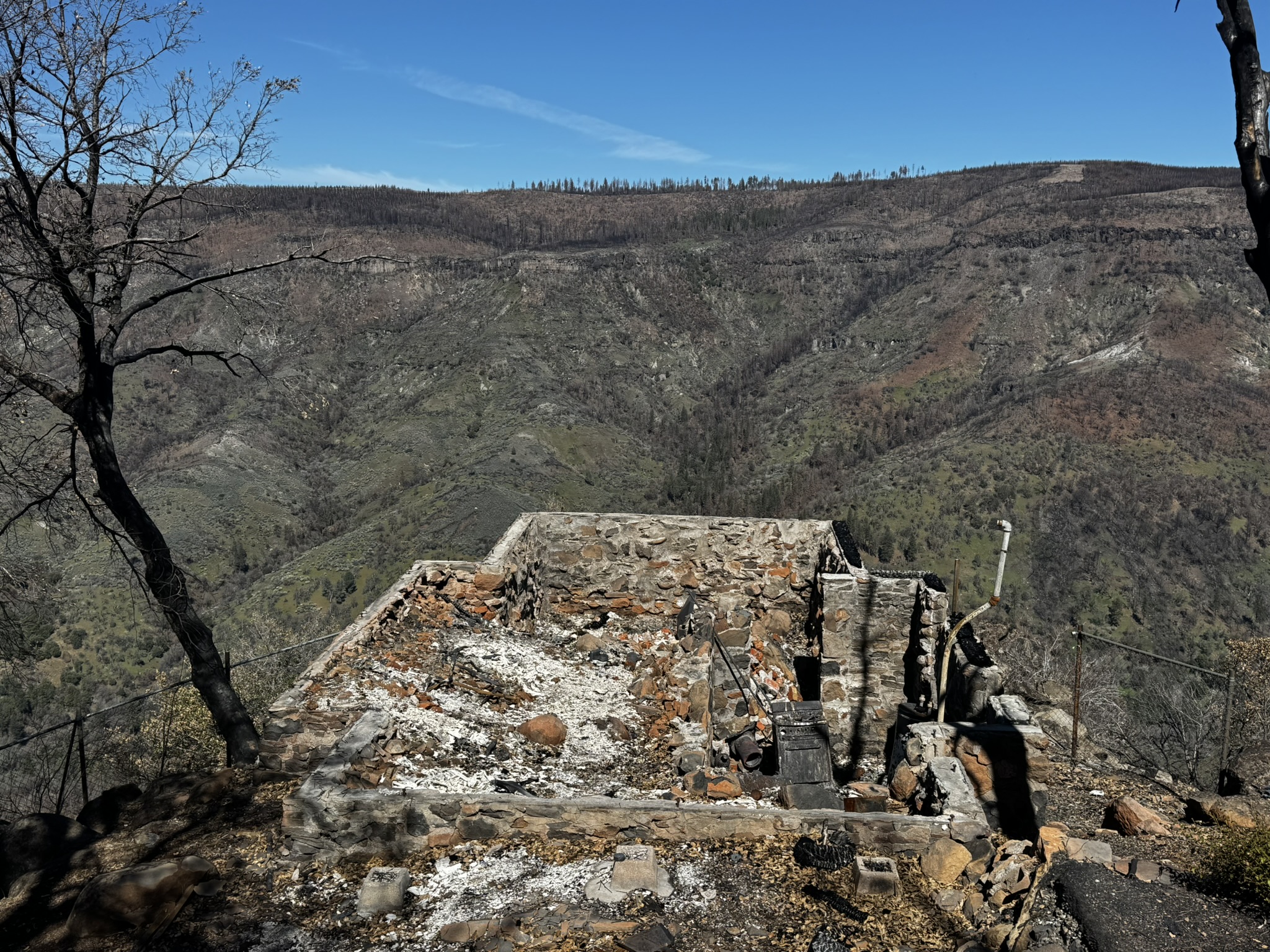 March 2025 photo, after 2024 fire